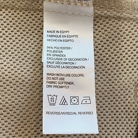 IZOD Golf Flat Front Tan Khaki Shorts 36 Classic Fit - Picture 10 of 10